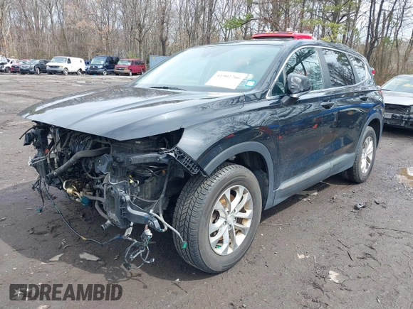 2019 Hyundai Santa Fe SE with VIN 5NMS2CAD3KH092150, listed as a IAAI auction lot 41902766 with 46,595 mi miles and . Bid and sale history available at DreamBid. Image 18.