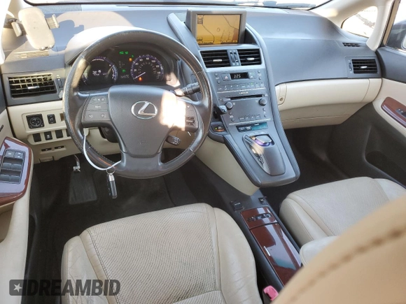 2010 Lexus HS 250h with VIN JTHBB1BA6A2020658, listed as a Copart auction lot 89001325 with 164,075 mi miles and Salvage Title. Bid and sale history available at DreamBid. Image 8.