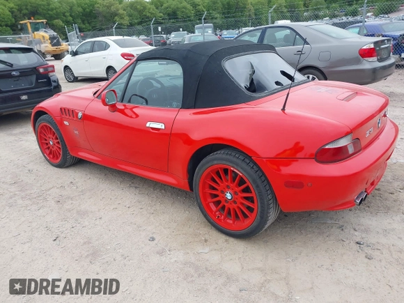 2001 BMW Z3 3.0 z VIN WBACN53451LL46696, wystawiony jako IAAI lot #42171101 z przebiegiem 55 212 mil mil oraz . Historia ofert i sprzedaży dostępna na DreamBid. Obrazek 3.