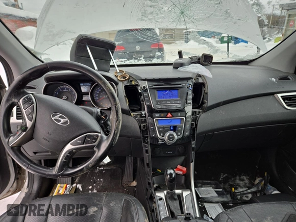 2014 Hyundai Elantra with VIN KMHD35LH9EU204265, listed as a Copart auction lot 45653695 with 119,139 mi miles and Salvage Title. Bid and sale history available at DreamBid. Image 8.