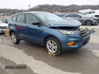 2018 Ford Escape S with VIN 1FMCU0F70JUC28284, listed as a IAAI auction lot 41554061 with 44,826 mi miles. Bid and sale history available at carsss.com. Image 1.