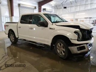 2018 Ford F-150 XL with VIN 1FTEW1EPXJFA44652, listed as a Copart auction lot 58329735 with 98,054 mi miles and Salvage title. Bid and sale history available at DreamBid. Image 4.