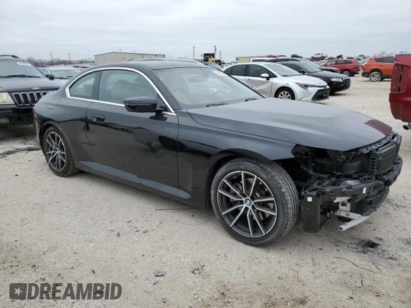 2022 BMW 2 Series 230i with VIN 3MW23CM01N8C66360, listed as a Copart auction lot 40040844 with 15,453 mi miles. Bid and sale history available at carsss.com. Image 4.