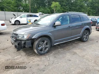 2015 Dodge Journey Crossroad with VIN 3C4PDDGG7FT676017, listed as a Copart auction lot 61740615 with 111,267 mi miles and Salvage title. Bid and sale history available at DreamBid. Image 1.