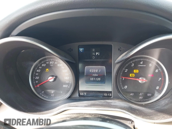 2017 Mercedes-Benz C 300 with VIN 55SWF4JB6HU210940, listed as a IAAI auction lot 41482598 with 101,135 mi miles and . Bid and sale history available at DreamBid. Image 7.