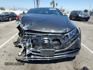 2023 Mercedes-Benz EQS with VIN W1KCG2DB2PA023497, listed as a Copart auction lot 61127224 with 0 mi miles and Salvage Title. Bid and sale history available at carsss.com. Image 5.