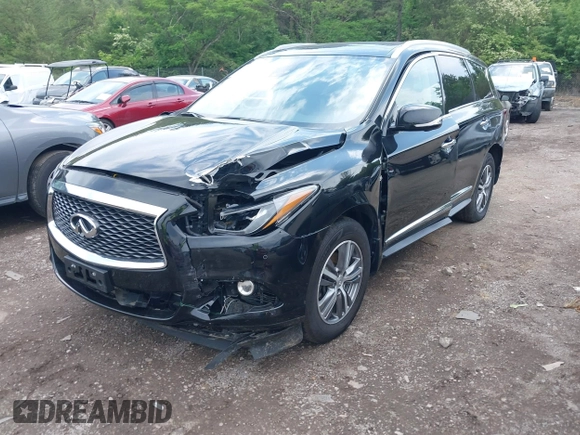 2020 Infiniti QX60 LUXE with VIN 5N1DL0MM8LC516594, listed as a IAAI auction lot 42136299 with 92,747 mi miles. Bid and sale history available at carsss.com. Image 17.