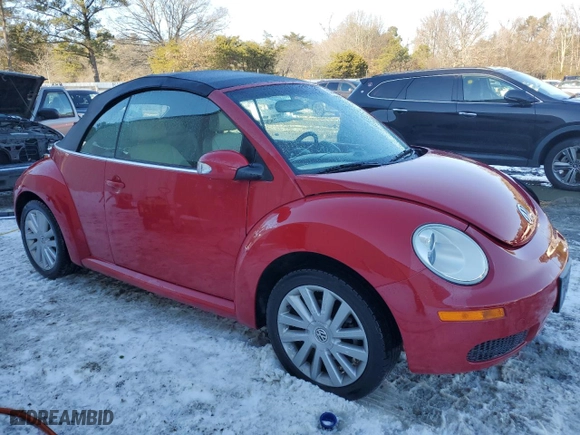 2008 Volkswagen New Beetle Convertible SE with VIN 3VWRG31Y88M418787, listed as a Copart auction lot 88045645 with 35,408 mi miles and Salvage Title. Bid and sale history available at carsss.com. Image 4.
