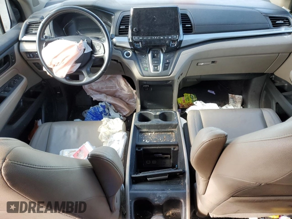 2019 Honda Odyssey EX-L with VIN 5FNRL6H70KB072288, listed as a Copart auction lot 76326724 with Not Provided miles and Non Repairable. Bid and sale history available at DreamBid. Image 8.
