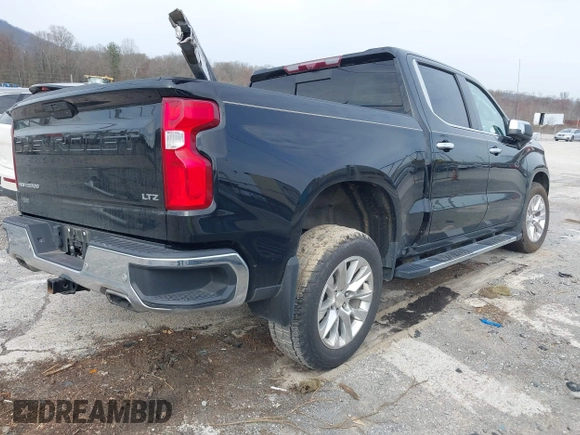 2021 Chevrolet Silverado 1500 LTZ with VIN 1GCUYGED9MZ299214, listed as a IAAI auction lot 41750442 with 52,585 mi miles and . Bid and sale history available at DreamBid. Image 4.