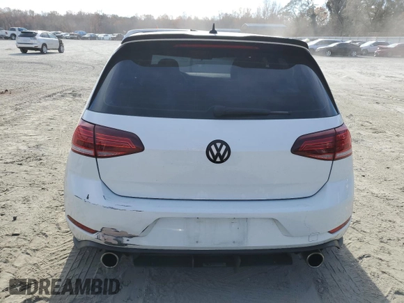 2018 Volkswagen Golf GTI S with VIN 3VW547AU1JM278843, listed as a Copart auction lot 76275283 with 53,015 mi miles. Bid and sale history available at carsss.com. Image 6.