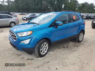2018 Ford EcoSport SE с VIN MAJ3P1TE8JC173003, выставлен на аукционе Copart как лот 63292355 с пробегом 107 709 миль миль и Списание • Salvage title. История ставок и продаж доступна на DreamBid. Изображение 1.