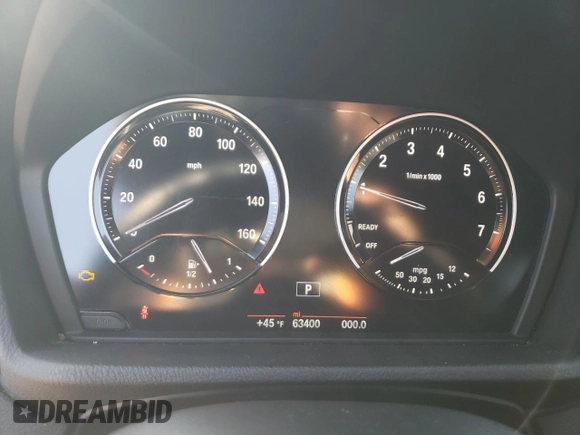 2018 BMW X2 sDrive28i with VIN WBXYJ3C31JEJ84167, listed as a Copart auction lot 45643485 with 63,400 mi miles and Salvage Title. Bid and sale history available at carsss.com. Image 9.