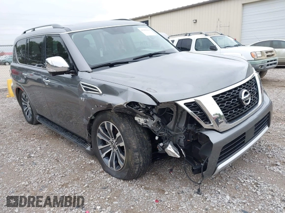 2018 Nissan Armada Platinum with VIN JN8AY2ND2J9055135, listed as a IAAI auction lot 41969418 with 84,851 mi miles. Bid and sale history available at carsss.com. Image 6.