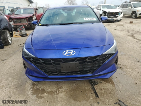 2023 Hyundai Elantra SEL with VIN KMHLM4AG3PU471434, listed as a Copart auction lot 47070395 with 33,995 mi miles and Salvage Title. Bid and sale history available at carsss.com. Image 5.