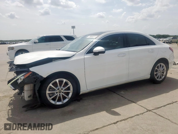 2021 Mercedes-Benz A 220 with VIN W1K3G4EB7MJ258919, listed as a Copart auction lot 62722355 with 50,036 mi miles and Clean title. Bid and sale history available at DreamBid. Image 1.