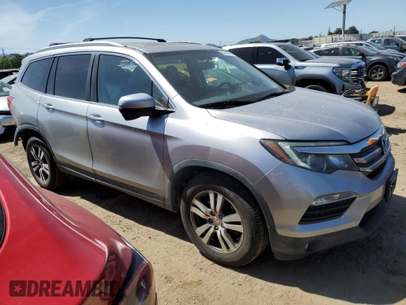 2016 Honda Pilot EX-L with VIN 5FNYF6H52GB067621, listed as a Copart auction lot 53848105 with 75,332 mi miles and Salvage Title. Bid and sale history available at carsss.com. Image 4.
