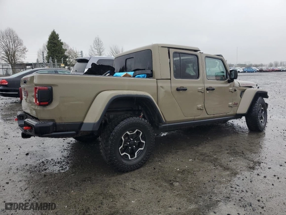 2020 Jeep Gladiator Rubicon with VIN 1C6JJTBGXLL195127, listed as a Copart auction lot 87085074 with 94,362 mi miles and Salvage Title. Bid and sale history available at carsss.com. Image 3.