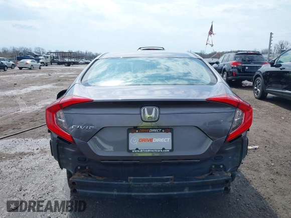 2016 Honda Civic Sedan LX with VIN 19XFC2F57GE218258, listed as a IAAI auction lot 41900810 with 53,116 mi miles. Bid and sale history available at carsss.com. Image 6.