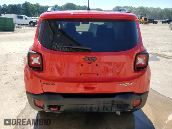 2022 Jeep Renegade Trailhawk with VIN ZACNJDC10NPN89886, listed as a Copart auction lot 59146314 with 24,308 mi miles and Non Repairable. Bid and sale history available at DreamBid. Image 6.