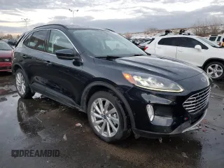 2021 Ford Escape Titanium Hybrid with VIN 1FMCU9DZ3MUA77020, listed as a Copart auction lot 42781755 with 45,201 mi miles and Salvage title. Bid and sale history available at DreamBid. Image 4.