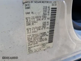 2019 Nissan Murano SV with VIN 5N1AZ2MJ5KN136070, listed as a Copart auction lot 46271285 with 163,977 mi miles and Salvage Title. Bid and sale history available at carsss.com. Image 16.