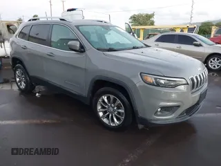 2021 Jeep Cherokee Latitude Lux with VIN 1C4PJLMX4MD158909, listed as a IAAI auction lot 41709423 with 28,368 mi miles. Bid and sale history available at carsss.com. Image 1.