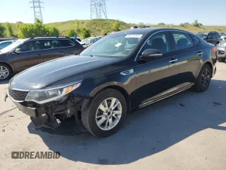 2016 Kia Optima LX with VIN 5XXGT4L38GG033291, listed as a Copart auction lot 60275165 with 109,499 mi miles and Salvage title. Bid and sale history available at DreamBid. Image 1.