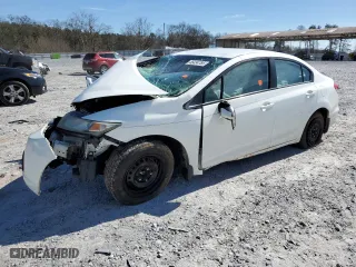2013 Honda Civic Sdn LX with VIN 19XFB2F53DE057664, listed as a Copart auction lot 46434785 with NaN miles and Salvage Title. Bid and sale history available at carsss.com. Image 1.