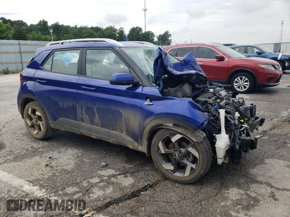 2023 Hyundai Venue SEL with VIN KMHRC8A32PU247461, listed as a Copart auction lot 59963175 with 39,036 mi miles and Salvage title. Bid and sale history available at DreamBid. Image 4.