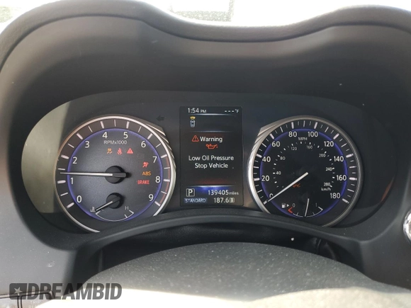 2017 Infiniti Q60 Sport with VIN JN1EV7EK6HM362853, listed as a Copart auction lot 48518255 with 139,405 mi miles and Salvage Title. Bid and sale history available at DreamBid. Image 9.