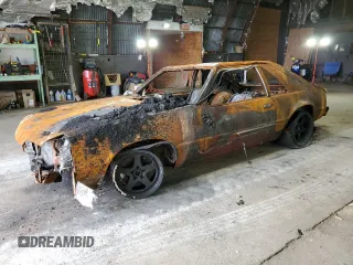 1987 Ford Mustang with VIN 1FABP41E9HF163301, listed as a Copart auction lot 76452224 with Not provided miles and Non repairable. Bid and sale history available at DreamBid. Image 1.