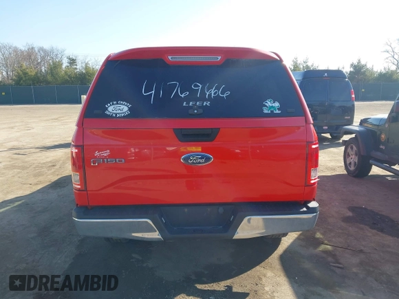2017 Ford F-150 XL with VIN 1FTEW1EF0HKD97975, listed as a IAAI auction lot 41769666 with 120,697 mi miles. Bid and sale history available at carsss.com. Image 17.
