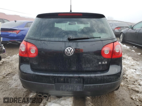 2009 Volkswagen Rabbit S with VIN WVWDA71K19W146831, listed as a Copart auction lot 83756164 with 256,383 mi miles and Salvage title. Bid and sale history available at DreamBid. Image 6.