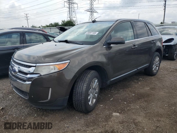 2011 Ford Edge Limited with VIN 2FMDK3KC9BBB37925, listed as a Copart auction lot 59897185 with 155,135 mi miles and Salvage title. Bid and sale history available at DreamBid. Image 1.