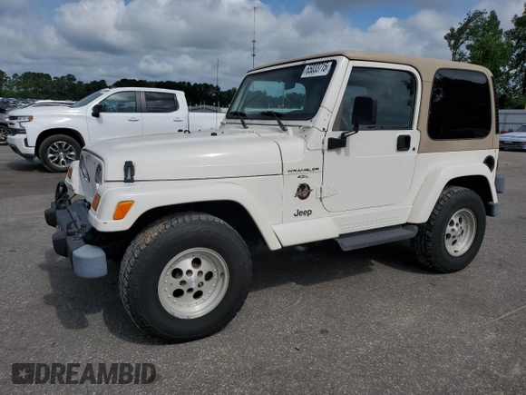 1999 Jeep Wrangler Sahara z VIN 1J4FY49S0XP432968, wystawiony jako Copart lot #65033715 z przebiegiem 126 420 mil mil oraz Szkoda całkowita • Salvage title. Historia ofert i sprzedaży dostępna na DreamBid. Obrazek 1.
