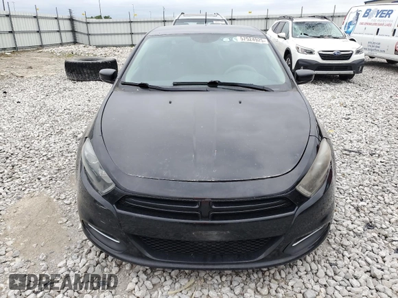 2015 Dodge Dart SXT with VIN 1C3CDFBB2FD364767, listed as a Copart auction lot 57524925 with 73,010 mi miles and Salvage title. Bid and sale history available at DreamBid. Image 5.