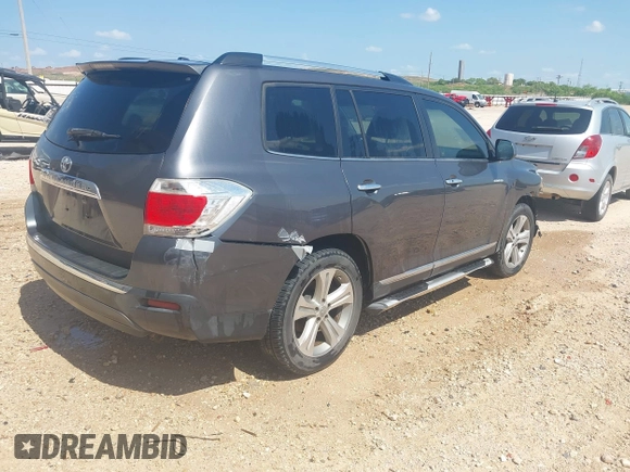 2012 Toyota Highlander Limited with VIN 5TDYK3EH5CS087389, listed as a IAAI auction lot 42104535 with 182,372 mi miles and . Bid and sale history available at DreamBid. Image 4.