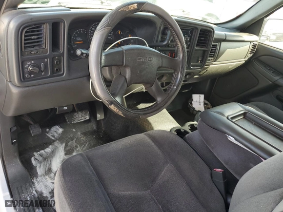 2006 GMC Sierra 2500HD Work Truck with VIN 1GTHC24U46E100066, listed as a Copart auction lot 76745734 with 97,670 mi miles and Clean Title. Bid and sale history available at carsss.com. Image 8.