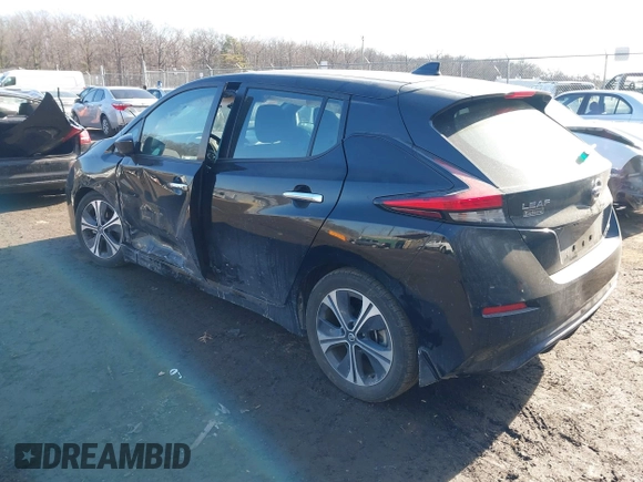 2022 Nissan LEAF SV with VIN 1N4AZ1CV9NC561705, listed as a IAAI auction lot 41465860 with 19,549 mi miles and . Bid and sale history available at DreamBid. Image 3.