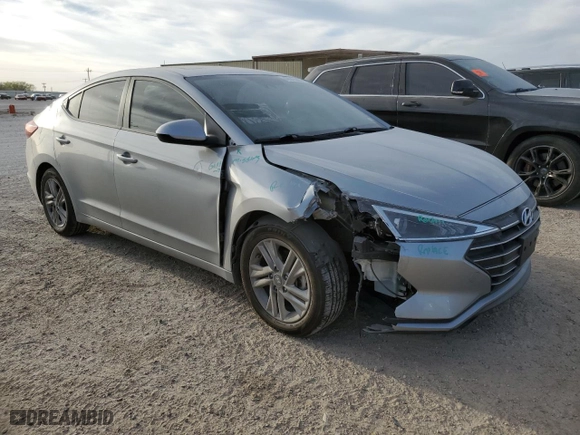 2020 Hyundai Elantra SEL with VIN KMHD84LF2LU968725, listed as a Copart auction lot 49043095 with 54,555 mi miles and Salvage Title. Bid and sale history available at carsss.com. Image 4.