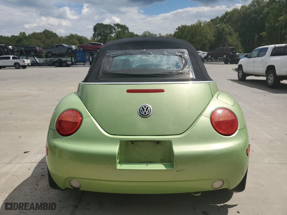 2004 Volkswagen New Beetle Convertible GLS with VIN 3VWCM31Y54M333978, listed as a Copart auction lot 72165174 with 128,466 mi miles and Salvage Title. Bid and sale history available at carsss.com. Image 6.