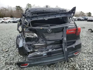 2015 Acura MDX Tech Pkg with VIN 5FRYD3H46FB002750, listed as a Copart auction lot 48331165 with 128,015 mi miles and Salvage Title. Bid and sale history available at carsss.com. Image 6.