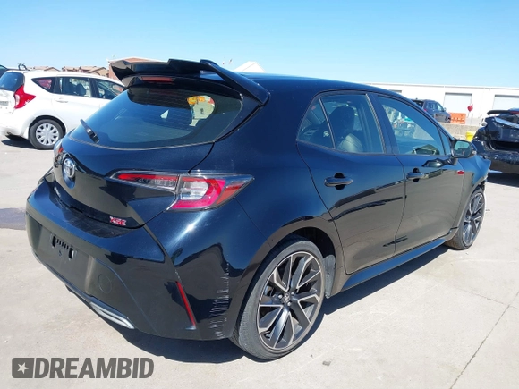 2022 Toyota Corolla Hatchback XSE with VIN JTNC4MBE4N3148686, listed as a IAAI auction lot 41773525 with 20,622 mi miles. Bid and sale history available at carsss.com. Image 4.