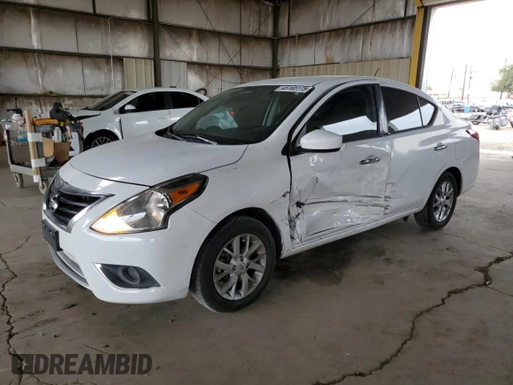 2018 Nissan Versa Sedan SV with VIN 3N1CN7AP2JL851436, listed as a Copart auction lot 45165175 with 99,746 mi miles and Salvage Title. Bid and sale history available at carsss.com. Image 1.
