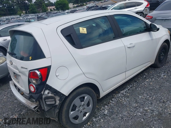 2015 Chevrolet Sonic LS with VIN 1G1JA6SH3F4207922, listed as a IAAI auction lot 42434022 with 123,459 mi miles and . Bid and sale history available at DreamBid. Image 4.
