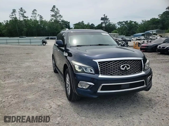 2016 Infiniti QX80 with VIN JN8AZ2NF9G9610685, listed as a Copart auction lot 57154685 with 94,176 mi miles and Salvage title. Bid and sale history available at DreamBid. Image 14.
