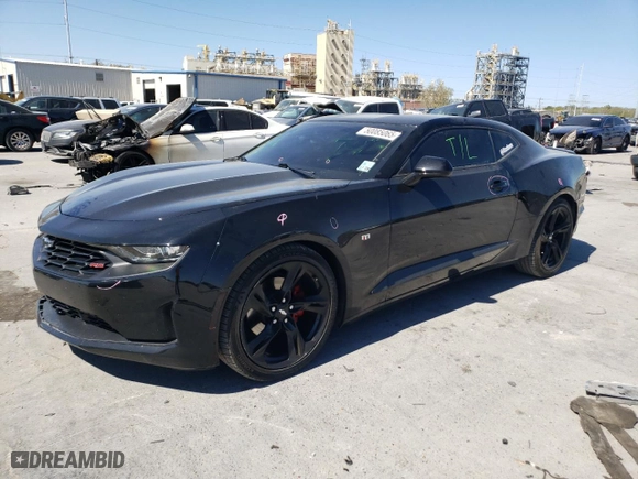 2019 Chevrolet Camaro 1LT with VIN 1G1FB1RS7K0123076, listed as a Copart auction lot 50085065 with 49,984 mi miles and Salvage Title. Bid and sale history available at carsss.com. Image 1.