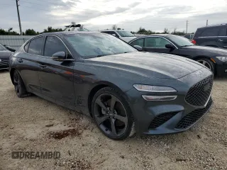 2022 Genesis G70 3.3T with VIN KMTG54TE1NU082076, listed as a Copart auction lot 74058634 with 0 mi miles and Non Repairable. Bid and sale history available at carsss.com. Image 4.