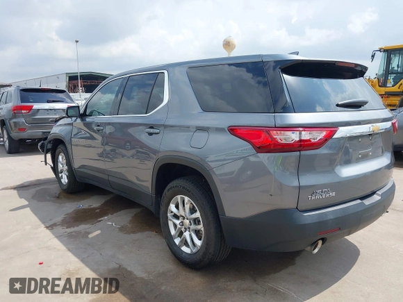 2020 Chevrolet Traverse LS with VIN 1GNERFKW2LJ214154, listed as a IAAI auction lot 42121852 with 60,194 mi miles. Bid and sale history available at carsss.com. Image 3.